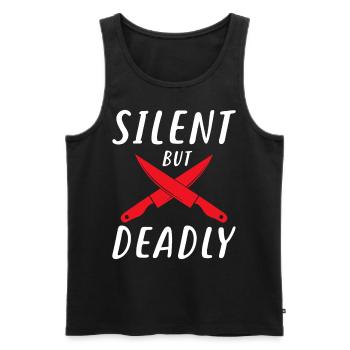Whimsical Threads: Unique Merch for the Family - Männer Premium Bio Tank Top - Schwarz - Vorne - AI Model Male 178 light (178cm)