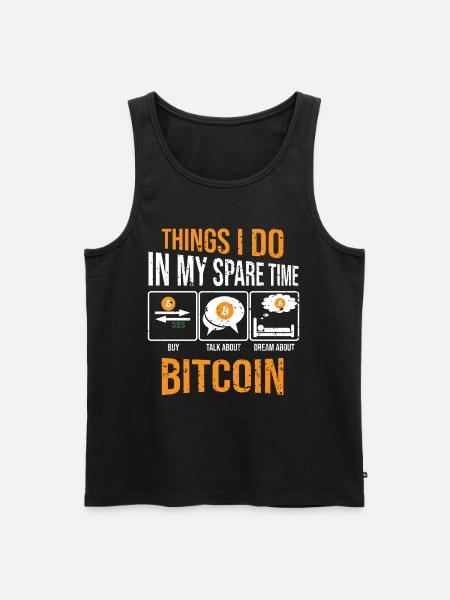 Bitcoin Miner Krypto - Männer Premium Bio Tank Top - Schwarz
