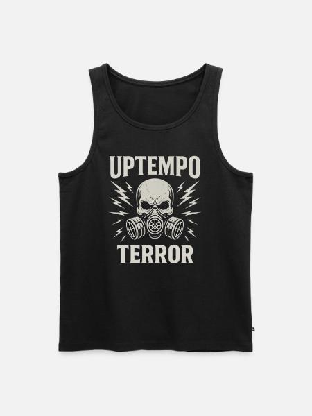 T-shirt uptempo Terror – Hardcore Techno - Débardeur bio Premium Homme - noir