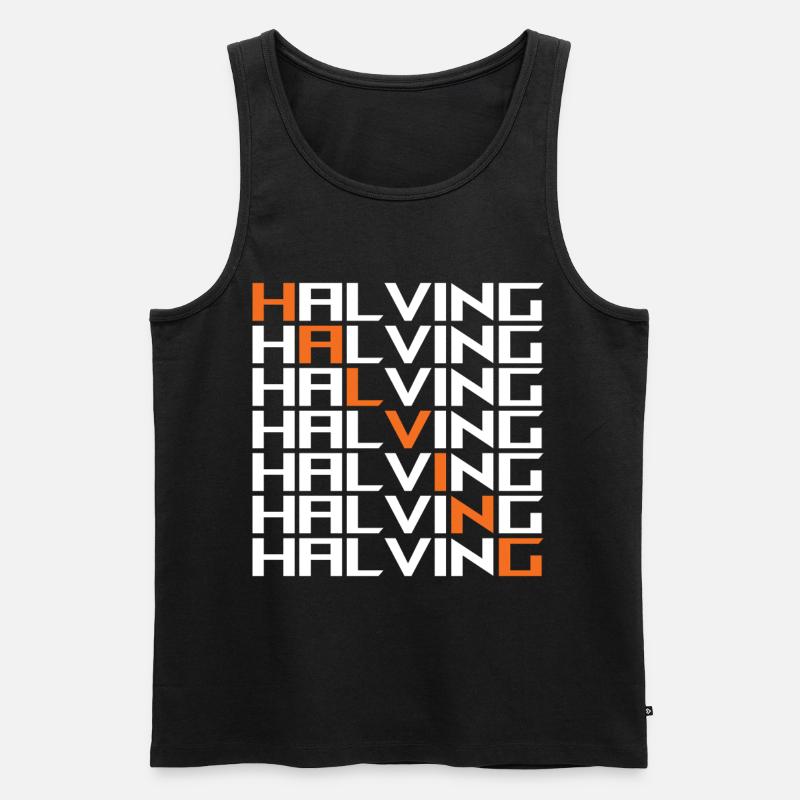 Bitcoin Halving - Männer Premium Bio Tank Top - Schwarz