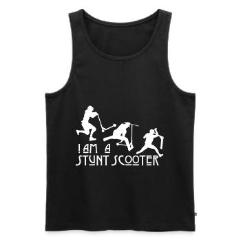 Stunt Scooter - Männer Premium Bio Tank Top - Schwarz - Vorne - AI Model Male 178 light (178cm)