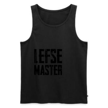 Lefse Master 2 - Men's Premium Organic Tank Top - black - Front - AI Model Male 178 light (178cm)