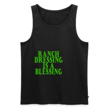 Ranch Dressing Is A Blessing 12 - Männer Premium Bio Tank Top - Schwarz - Vorne - AI Model Male 178 light (178cm)