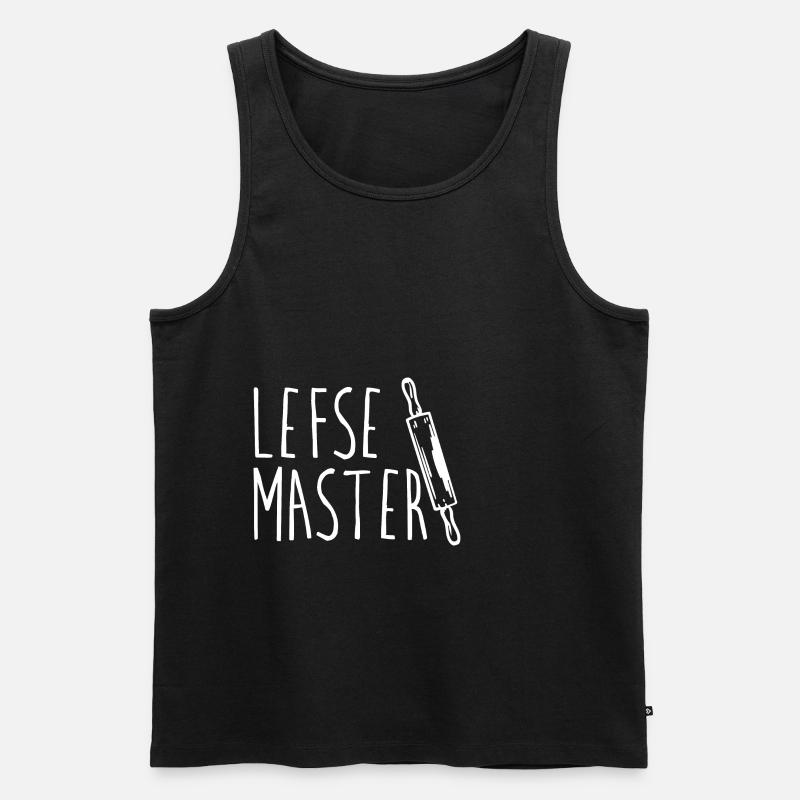 Lefse Master 8 - Männer Premium Bio Tank Top - Schwarz