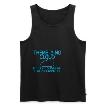 There Is No Cloud Its Just Someone Elses Computer5 - Männer Premium Bio Tank Top - Schwarz - Vorne - AI Model Male 178 light (178cm)