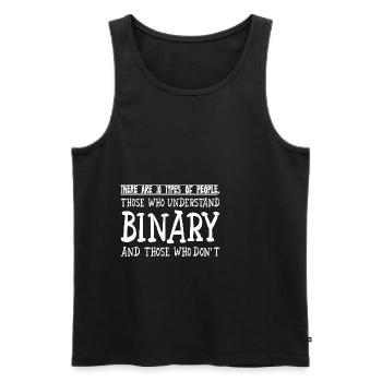There Are 10 Types Of People, Binary Joke 2 - Männer Premium Bio Tank Top - Schwarz - Vorne - Michal (187cm)