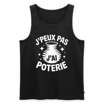 I Can't, I Have Pottery – Artist of the Earth - Men's Premium Organic Tank Top - black - Front - Michal (187cm)