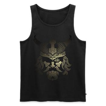 Viking - Men's Premium Organic Tank Top - black - Front - Michal (187cm)