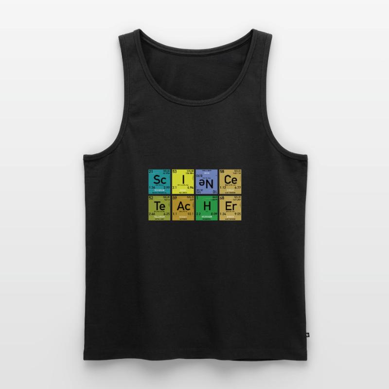 Professeur de sciences Nerd Funny Elements Débardeur bio Premium Homme