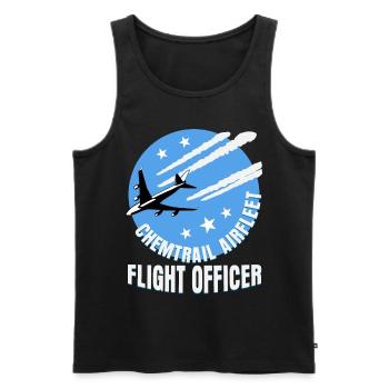 Chemtrails - lustiger Crew Member Spruch - Männer Premium Bio Tank Top - Schwarz - Vorne - AI Model Male 178 light (178cm)