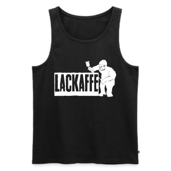 Lackierer - Lackaffe Spruch Geschenk - Männer Premium Bio Tank Top - Schwarz - Vorne - Michal (187cm)