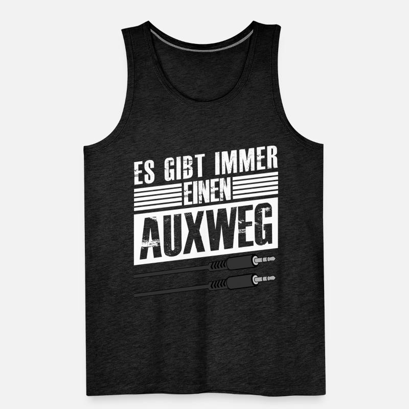 Tontechniker Nerd mit Auxweg Spruch Männer Premium Bio Tank Top