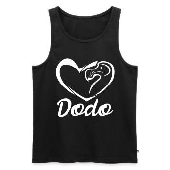 Le coeur de Dodo - Débardeur bio Premium Homme - noir - Devant - Michal (187cm)