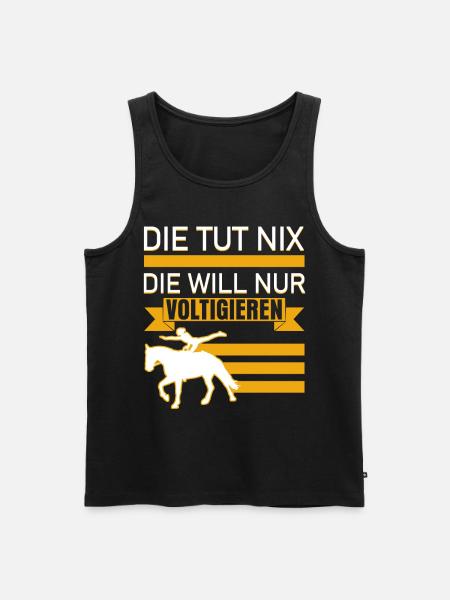 Voltigieren Voltigierer Spruch - Männer Premium Bio Tank Top - Schwarz