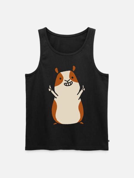 guinea pig - Men's Premium Organic Tank Top - black