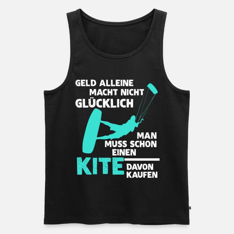 Kiteboarding Kitesurfer Kitesurfing - Männer Premium Bio Tank Top - Schwarz