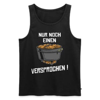 Dutch Oven grillen dopfen Geschenke - Männer Premium Bio Tank Top - Schwarz - Vorne - AI Model Male 178 light (178cm)