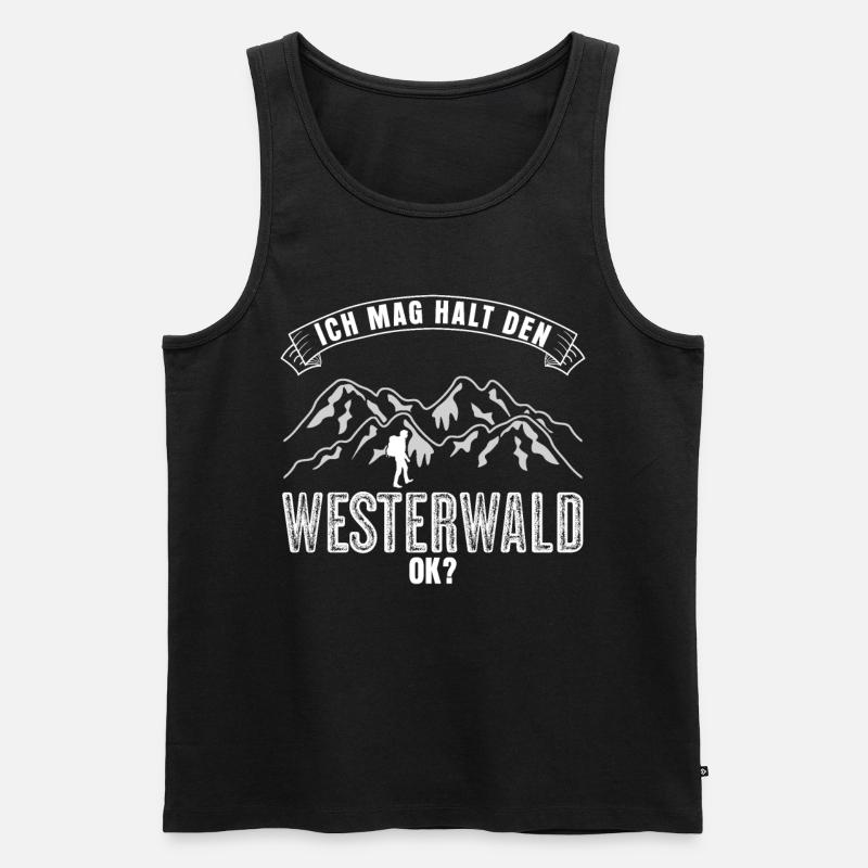 Westerwald - Männer Premium Bio Tank Top - Schwarz