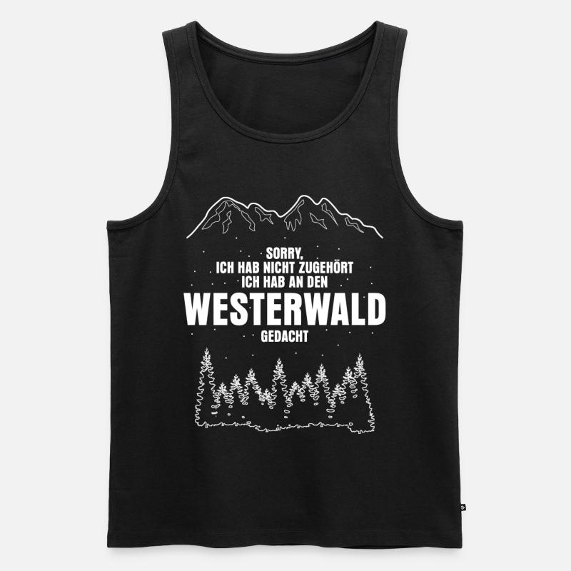 Westerwald Westerwälder - Männer Premium Bio Tank Top - Schwarz