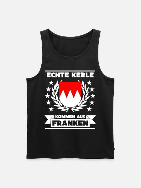 Franken Spruch - Männer Premium Bio Tank Top - Schwarz