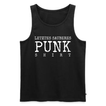 Punker Punk Witz - Männer Premium Bio Tank Top - Schwarz - Vorne - Michal (187cm)