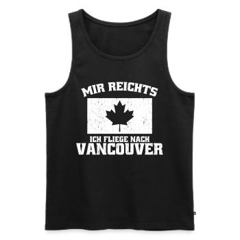 Vancouver Mir Rich Canada - Men's Premium Organic Tank Top - black - Front - Michal (187cm)
