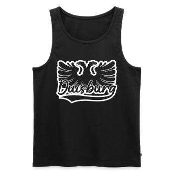 Duisburg Coat of Arms Duisburger - Men's Premium Organic Tank Top - black - Front - Michal (187cm)