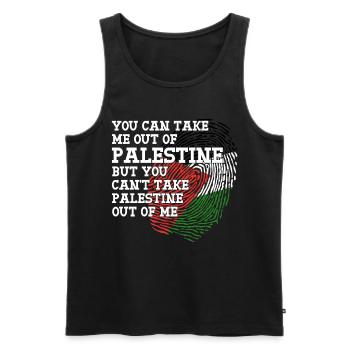Palestine Drapeau Fierté Palestine - Débardeur bio Premium Homme - noir - Devant - AI Model Male 178 light (178cm)