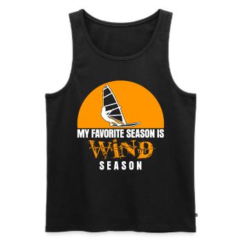 Windsurfing Season Windsurfen Windsurfer - Männer Premium Bio Tank Top - Schwarz - Vorne - Michal (187cm)