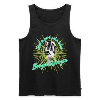 Boogie Woogie Swing Party - Männer Premium Bio Tank Top - Schwarz - Vorne - AI Model Male 178 light (178cm)
