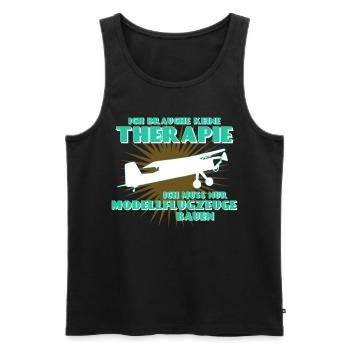Modellflug Modellflieger Modellflugzeug - Männer Premium Bio Tank Top - Schwarz - Vorne - Michal (187cm)
