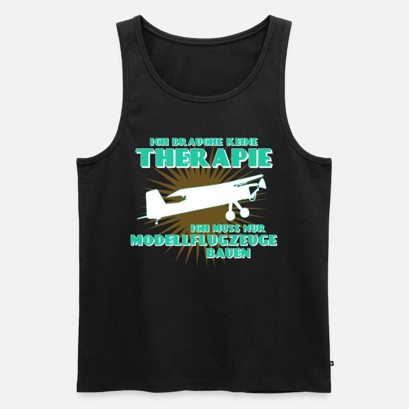 Modellflug Modellflieger Modellflugzeug - Männer Premium Bio Tank Top - Schwarz