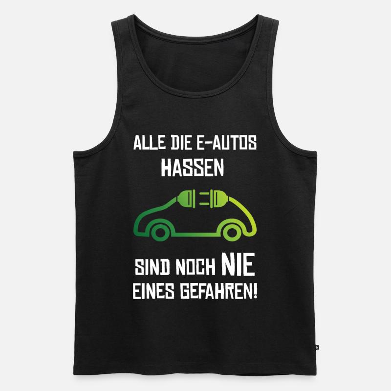 Elektroauto E-Auto Strom - Männer Premium Bio Tank Top - Schwarz