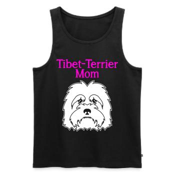 Tibetan Terrier Mom Mama Tibetan Terrier - Men's Premium Organic Tank Top - black - Front - AI Model Male 178 light (178cm)
