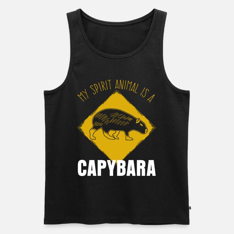 Capybara's capybara joke Capybara - Men's Premium Organic Tank Top - black