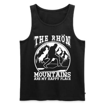 Rhön Mountains Wandern Rhöner Berge - Männer Premium Bio Tank Top - Schwarz - Vorne - AI Model Male 178 light (178cm)