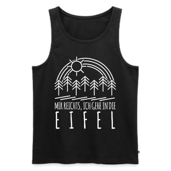 Eifel Eifeler Mir reichts Eifler - Männer Premium Bio Tank Top - Schwarz - Vorne - AI Model Male 178 light (178cm)