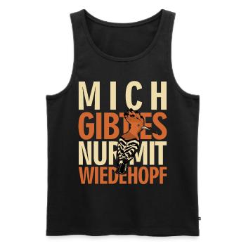 Wiedehopf Ornithologe Vögel Vogel - Männer Premium Bio Tank Top - Schwarz - Vorne - Michal (187cm)