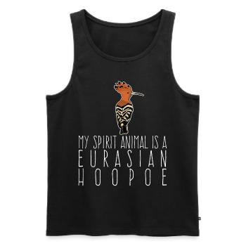 Hoopoe Eurasian hoopoe bird - Men's Premium Organic Tank Top - black - Front - Michal (187cm)