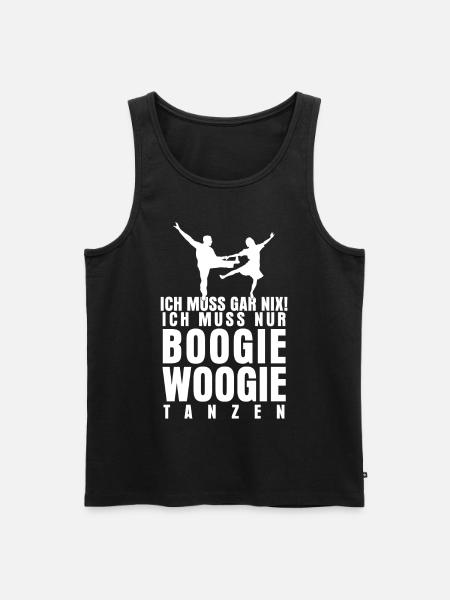 Boogie Woogie Saying Joke Dancer - Men's Premium Organic Tank Top - black