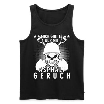 Straßenwärter Asphalt Straßenmeisterei - Männer Premium Bio Tank Top - Schwarz - Vorne - Michal (187cm)