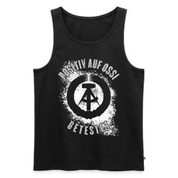 Ostdeutschland Ossi DDR - Männer Premium Bio Tank Top - Schwarz - Vorne - Michal (187cm)