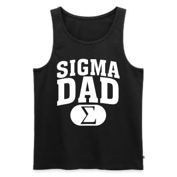 Vatertag Vater Dad Daddy Papa - Männer Premium Bio Tank Top - Schwarz - Vorne - Michal (187cm)