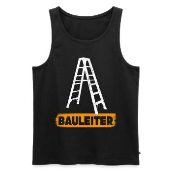 Bauleiter Bauherr Bauleitung Hausbau - Männer Premium Bio Tank Top - Schwarz - Vorne - Michal (187cm)