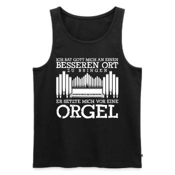 Orgel Organist Orgelbauer Orgelspieler - Männer Premium Bio Tank Top - Schwarz - Vorne - Michal (187cm)