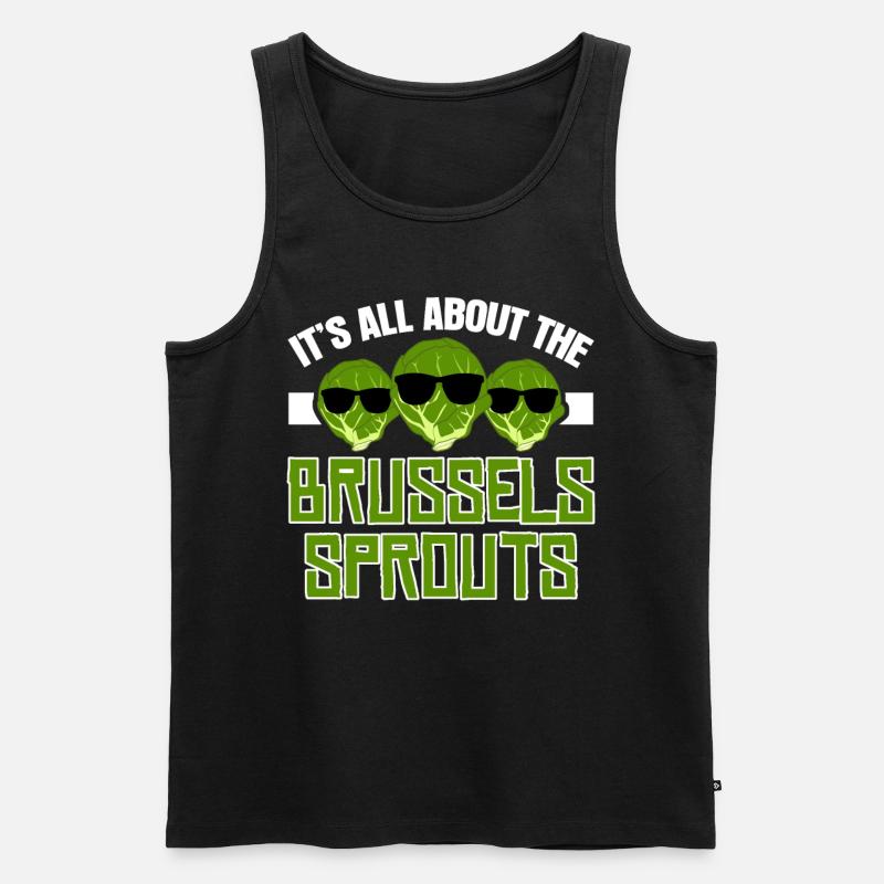 Brussels sprouts vegetables Brussels Sprouts - Men's Premium Organic Tank Top - black