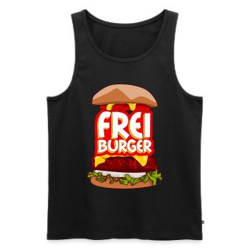 Freiburg Burger Freiburger - Männer Premium Bio Tank Top - Schwarz - Vorne - AI Model Male 178 light (178cm)