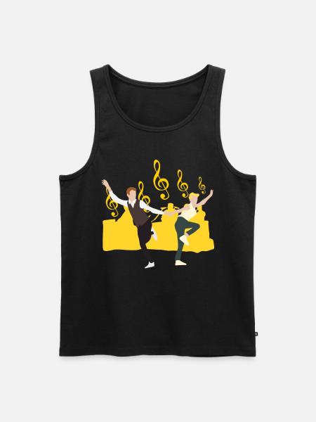 Boogie Woogie Dancer Fun Swing - Débardeur bio Premium Homme - noir