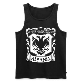 Albanien Albanisch Kosovo Albaner - Männer Premium Bio Tank Top - Schwarz - Vorne - Michal (187cm)