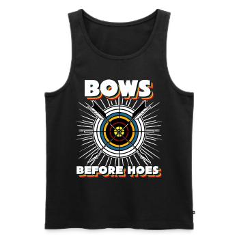 Longbow Archer 3D Archery - Men's Premium Organic Tank Top - black - Front - Michal (187cm)